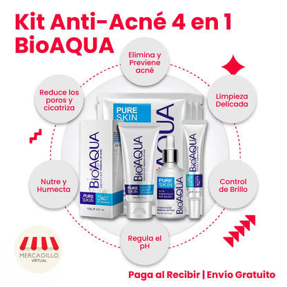 BIOAQUA® - Pack Antiacné 4 en 1