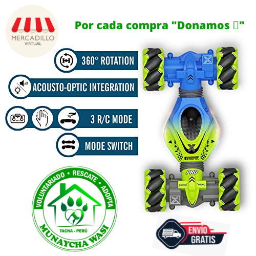 CARRO ACROBATICO  360 Y CONTROL DE GESTOS